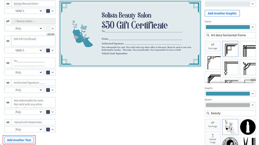 How to Make a Gift Certificate Using an Online Gift Certificate Maker